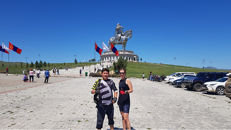 At Chinggis Khaan Statue